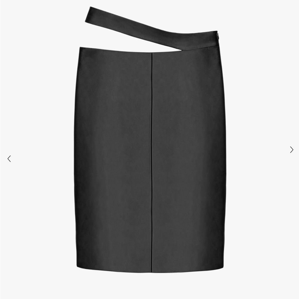 KAIA X ZARA LEATHER SKIRT NWT